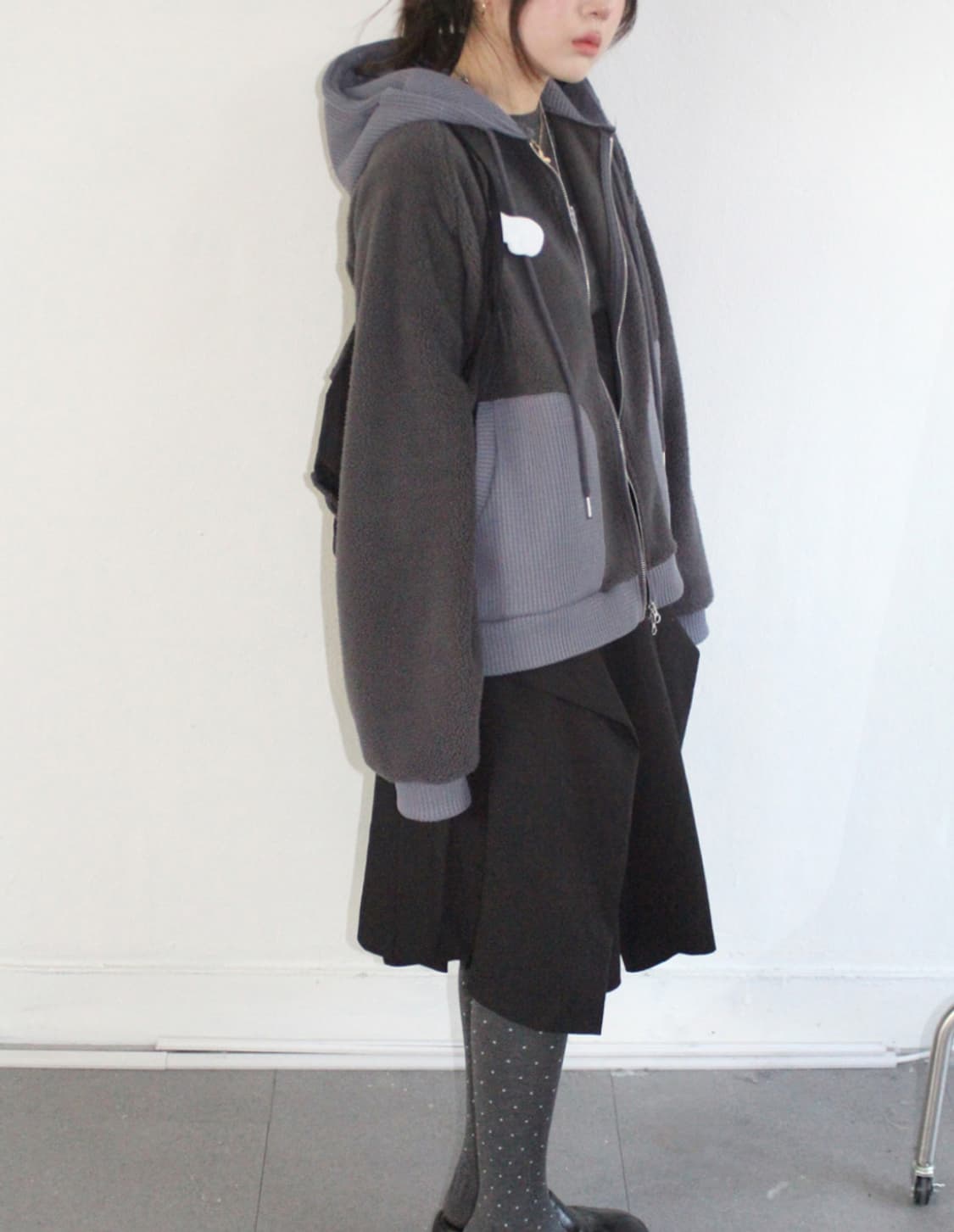 히피디피 |  차콜 후드집업 상품이미지2