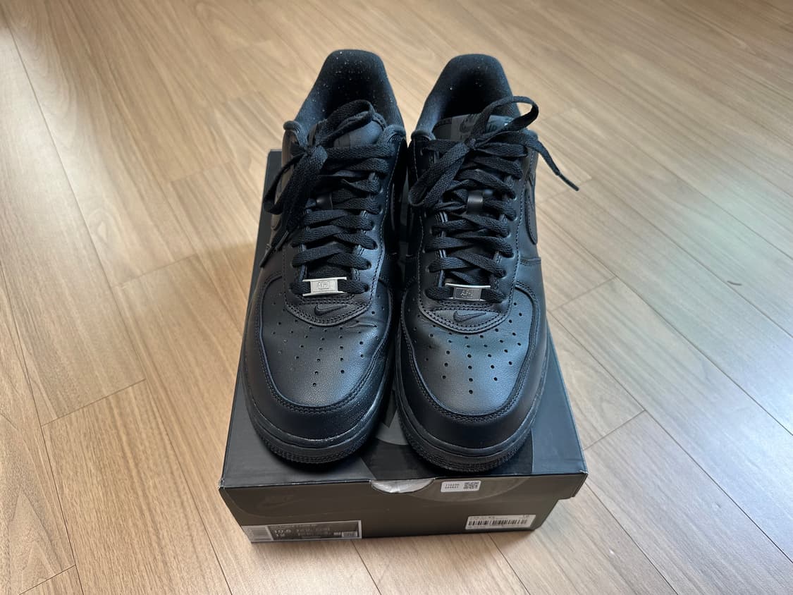 나이키 슈프림 에어포스 1 로우  블랙 285 상품이미지3