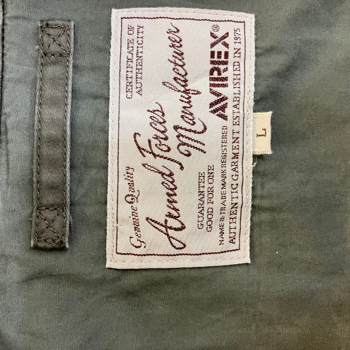 아비렉스 카키 m65 필드 자켓 L 상품이미지3