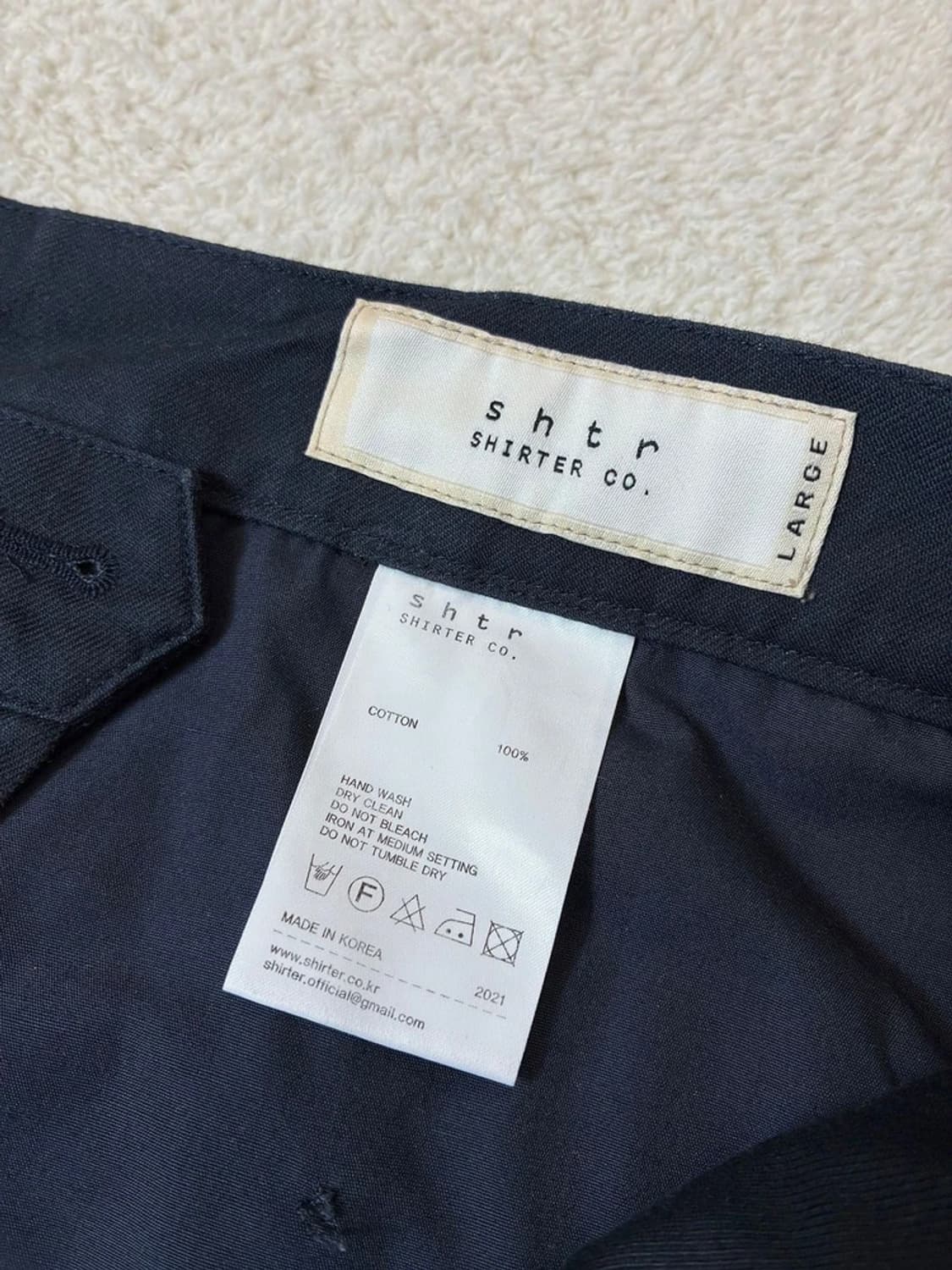 셔터 SHIRTER 21ss 투턱 와이드 치노 팬츠 PN6974 상품이미지6