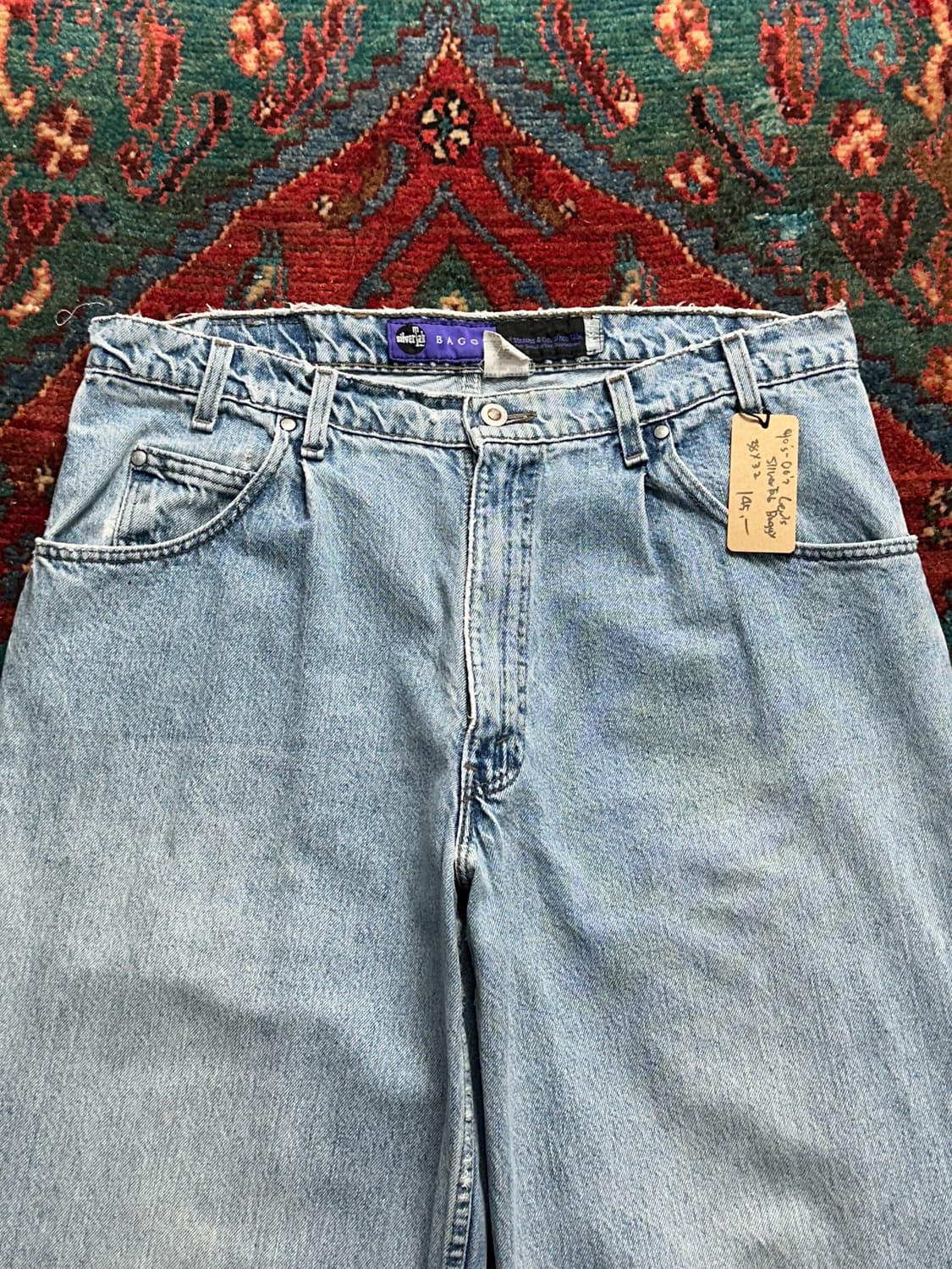 90's USA Made 리바이스 실버탭 배기 데님 팬츠 상품이미지5