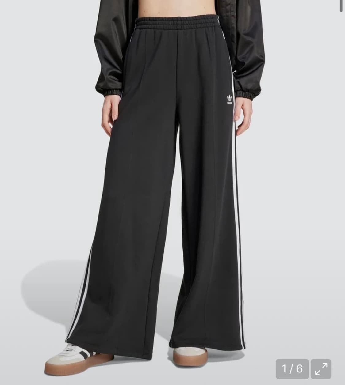 아디다스 3S 와이드 레그 팬츠- 블랙 / IY7255 상품이미지1