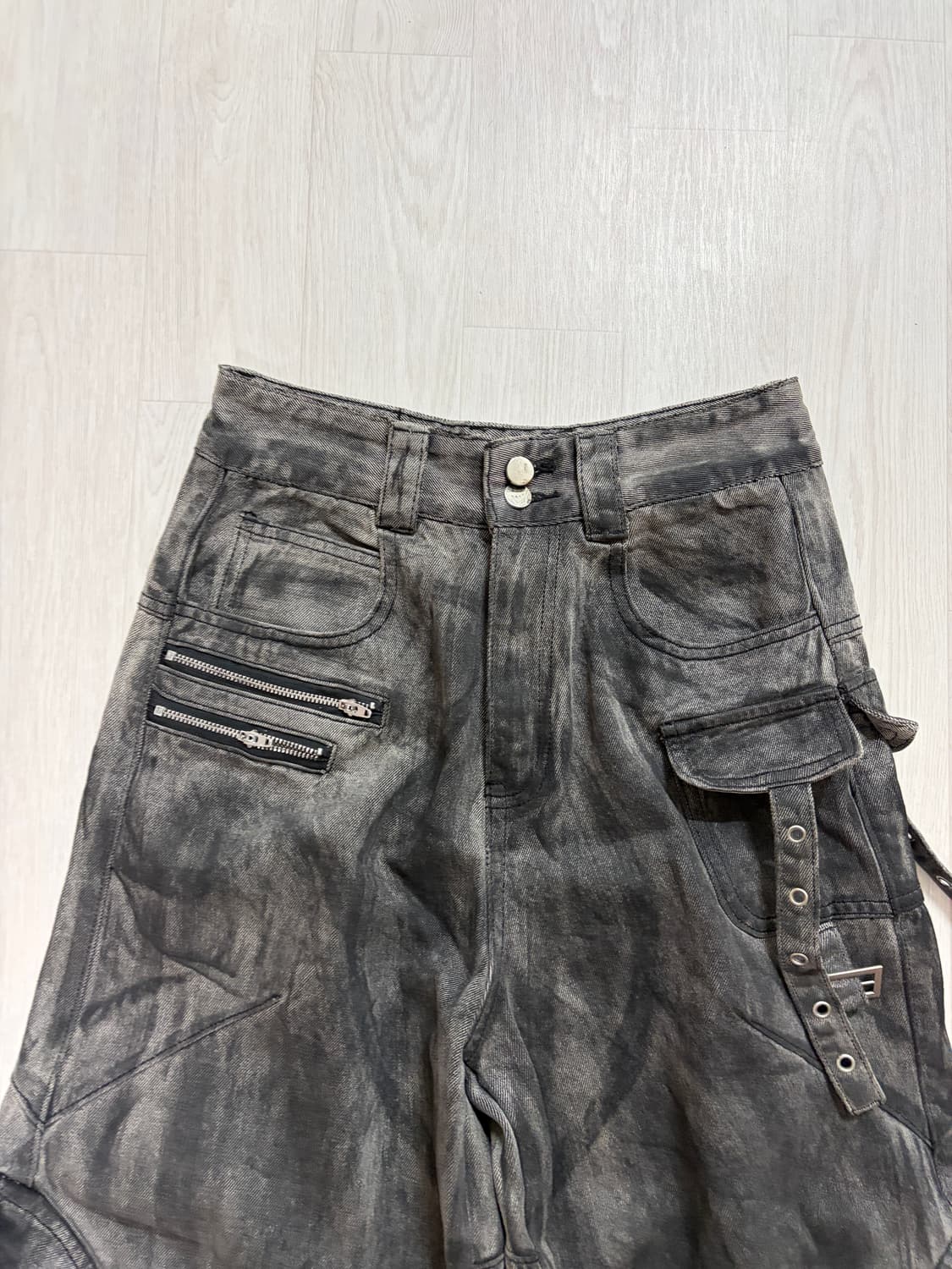 ARGUE CULTURE 워싱 카고 데님 팬츠 M 상품이미지3