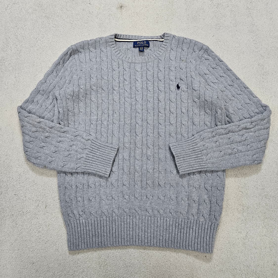 폴로 랄프 로렌 신형 케이블 니트  XL18-20 상품이미지2