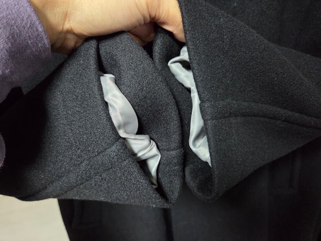 [S] 언어펙티드 오버사이즈드 싱글 코트 블랙 상품이미지5