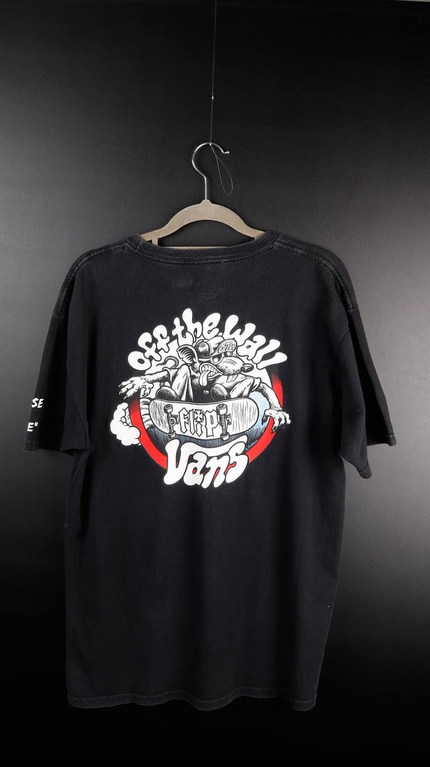 반스 검정 프린팅 티셔츠 상품이미지5