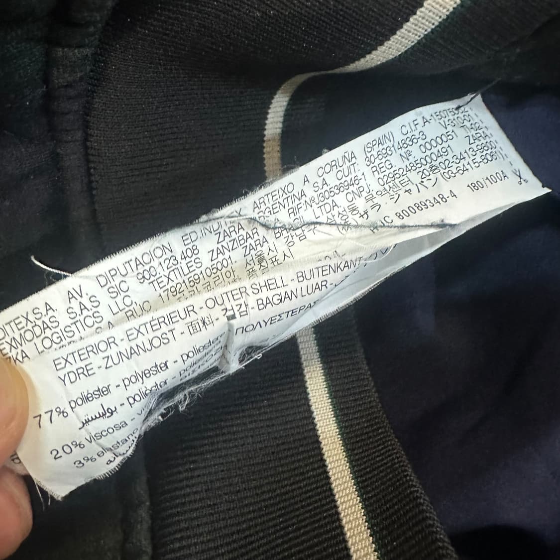 자라 체크블루종 상품이미지5