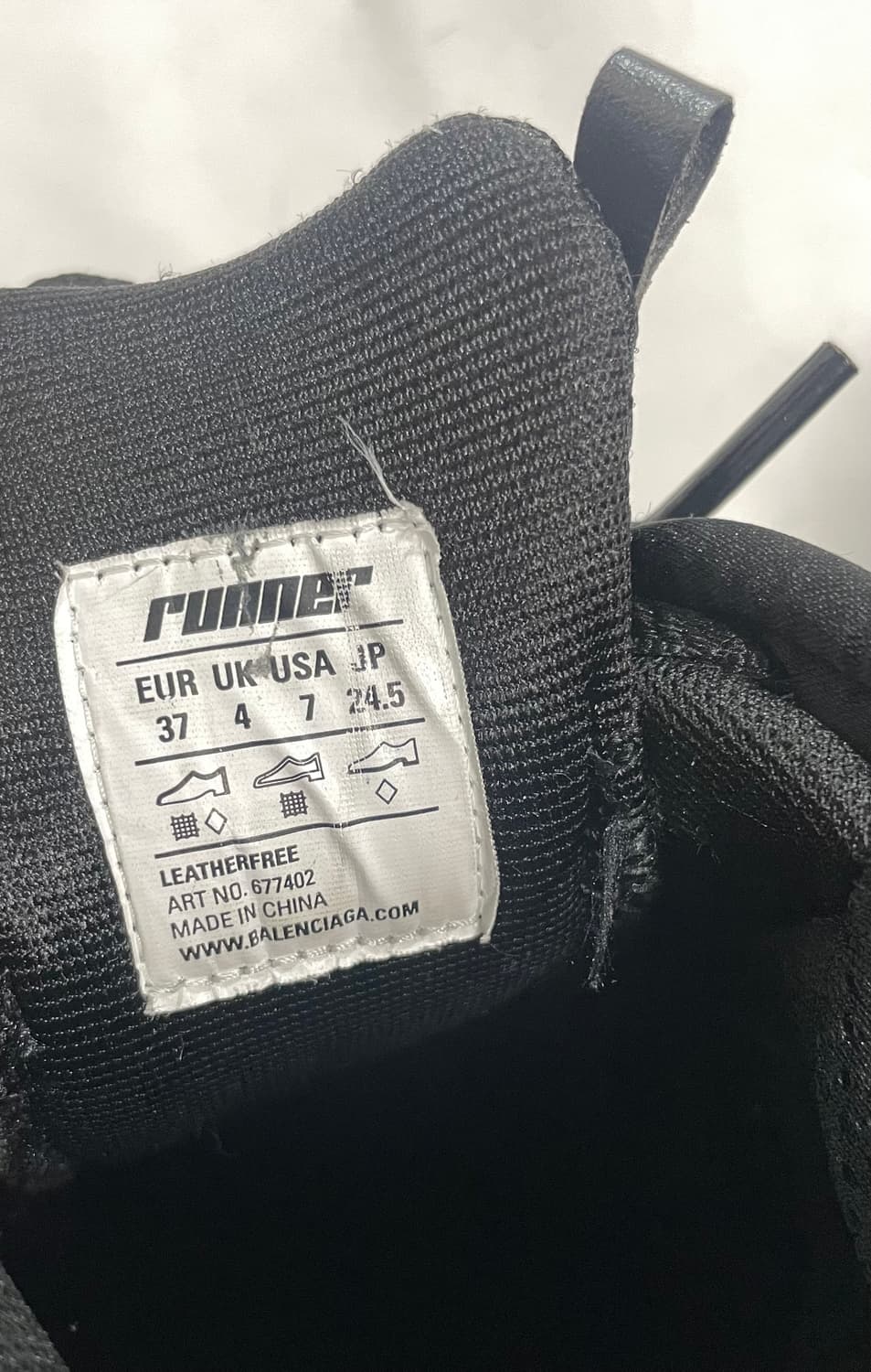 발렌시아가 뉴러너 블랙 37 상품이미지8