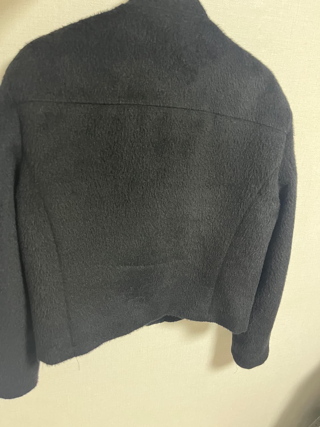 알렌느 비대칭 알파카 바이커 자켓 상품이미지3