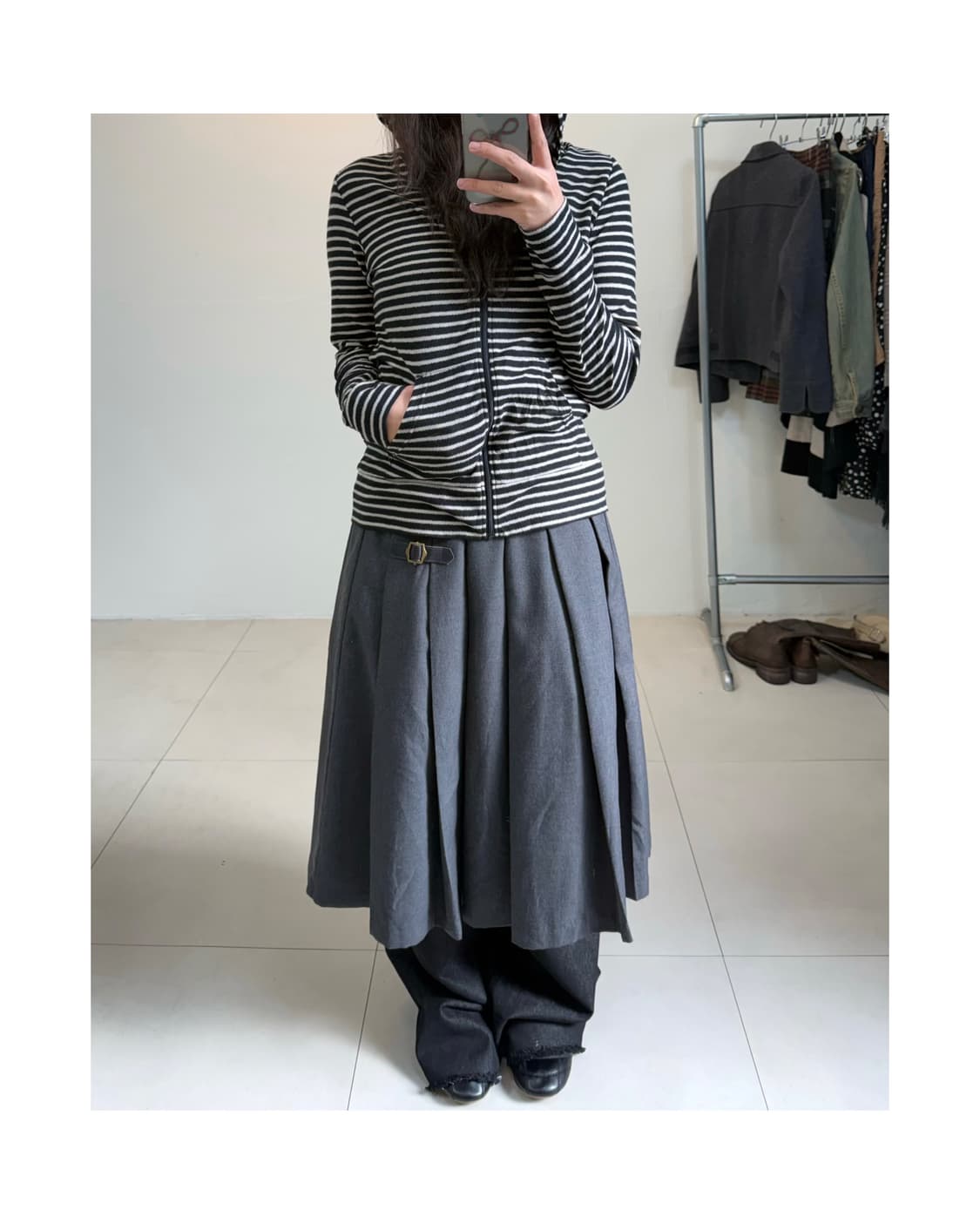 빈티지 후드 집업 상품이미지3