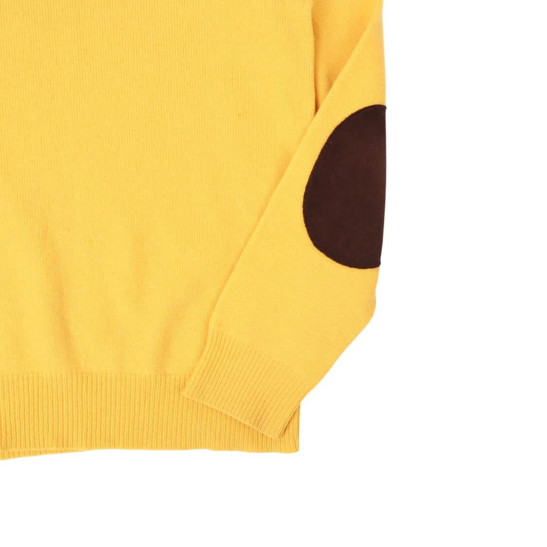 폴로 랄프로렌 옐로우 엘보우패치 브이넥 램스울 니트 상품이미지4