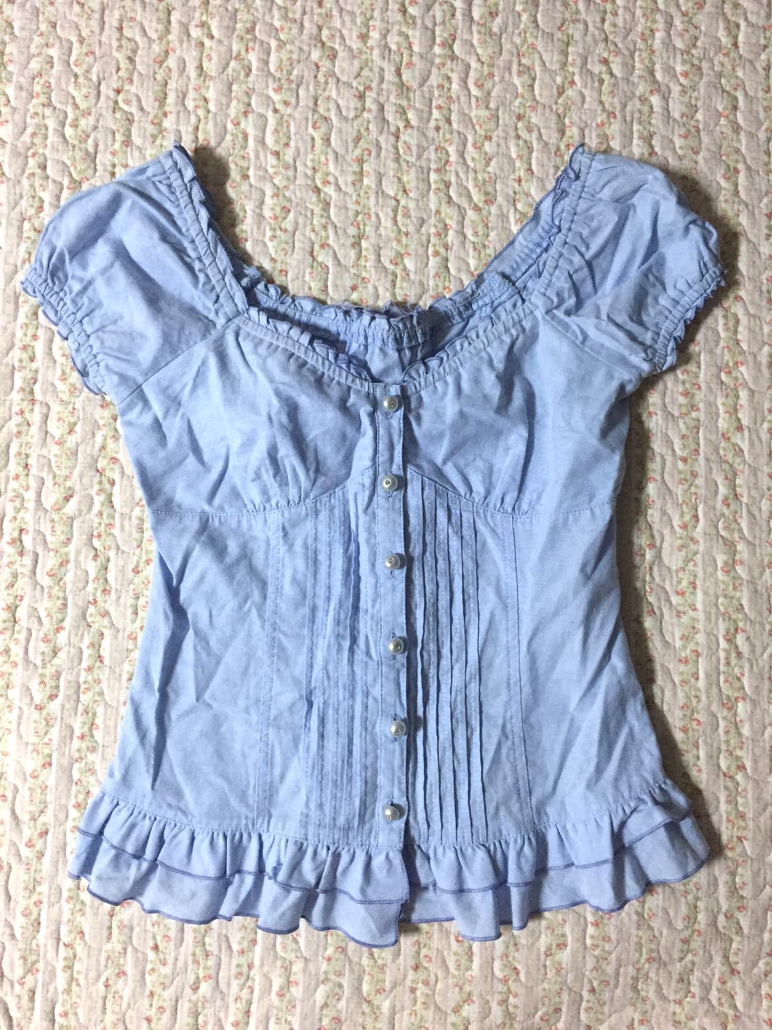 Vintage faerie frill blouse 상품이미지1