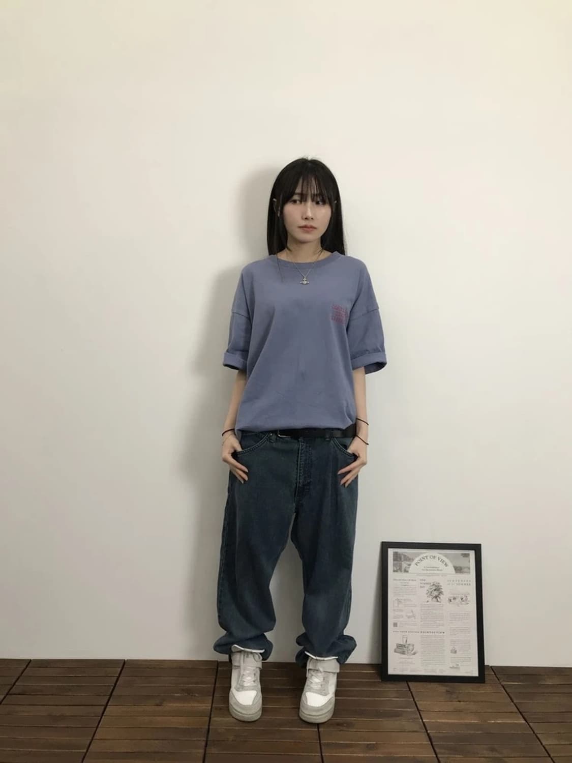 Ben Davis Back Print Gorilla Tee Blue 상품이미지1