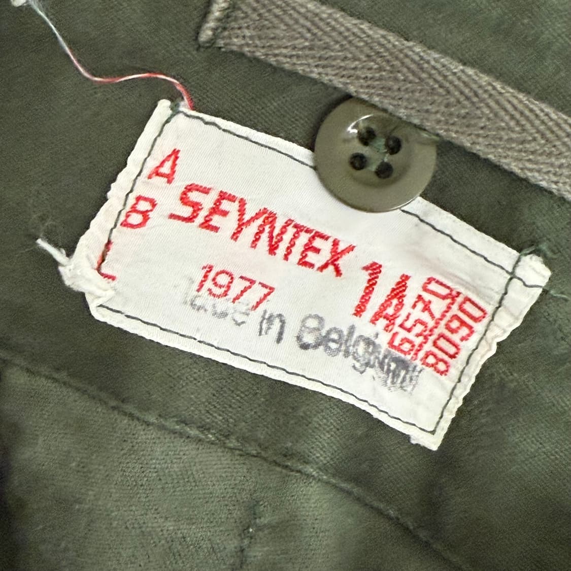 70S SEYNTEX 벨기에군 M-64 필드 밀리터리 와이드 카고 팬츠 상품이미지2