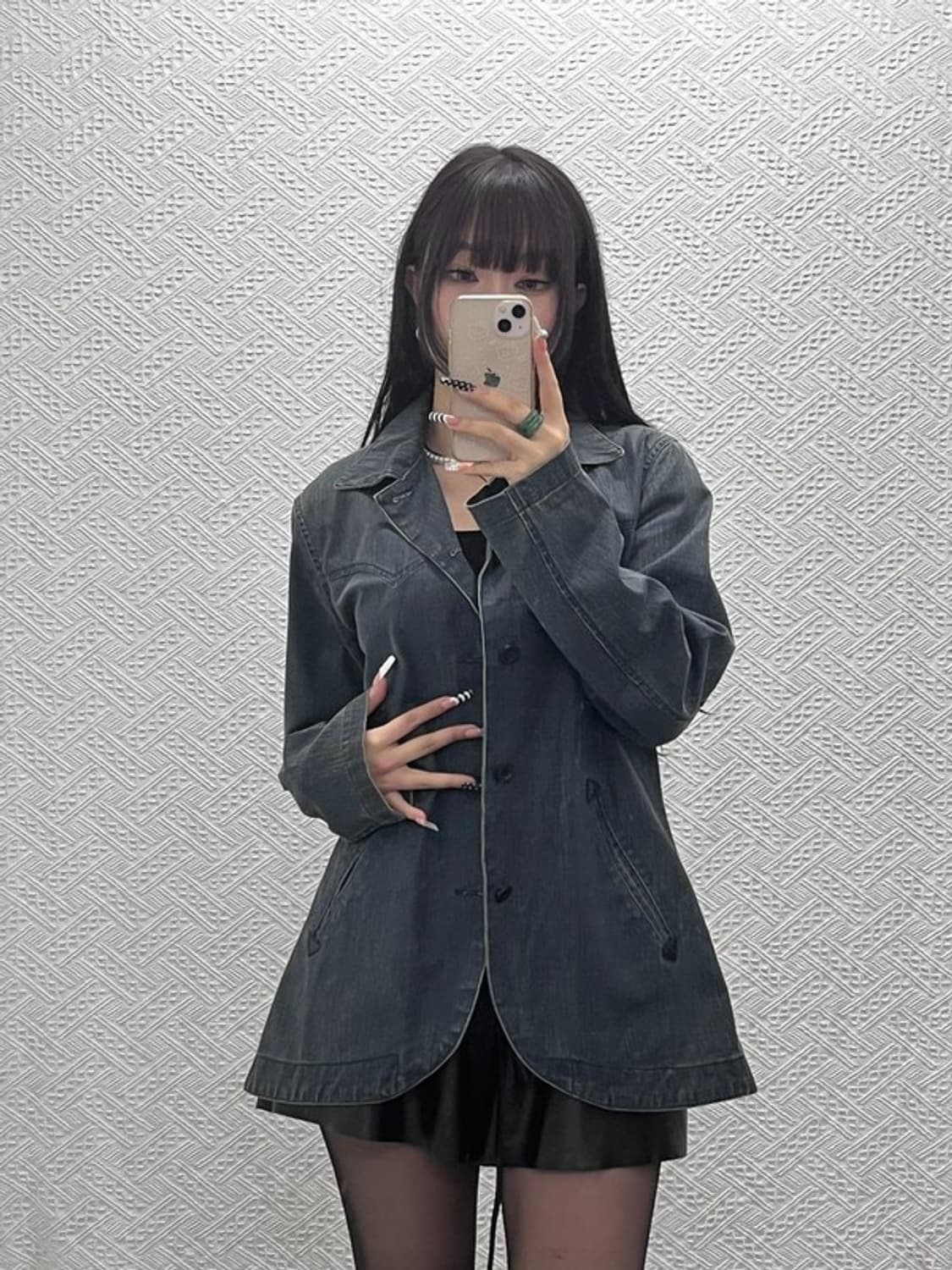 빔스 빈티지 모던시크 캐주얼 드레스핏 데님자켓 M C10455 상품이미지2