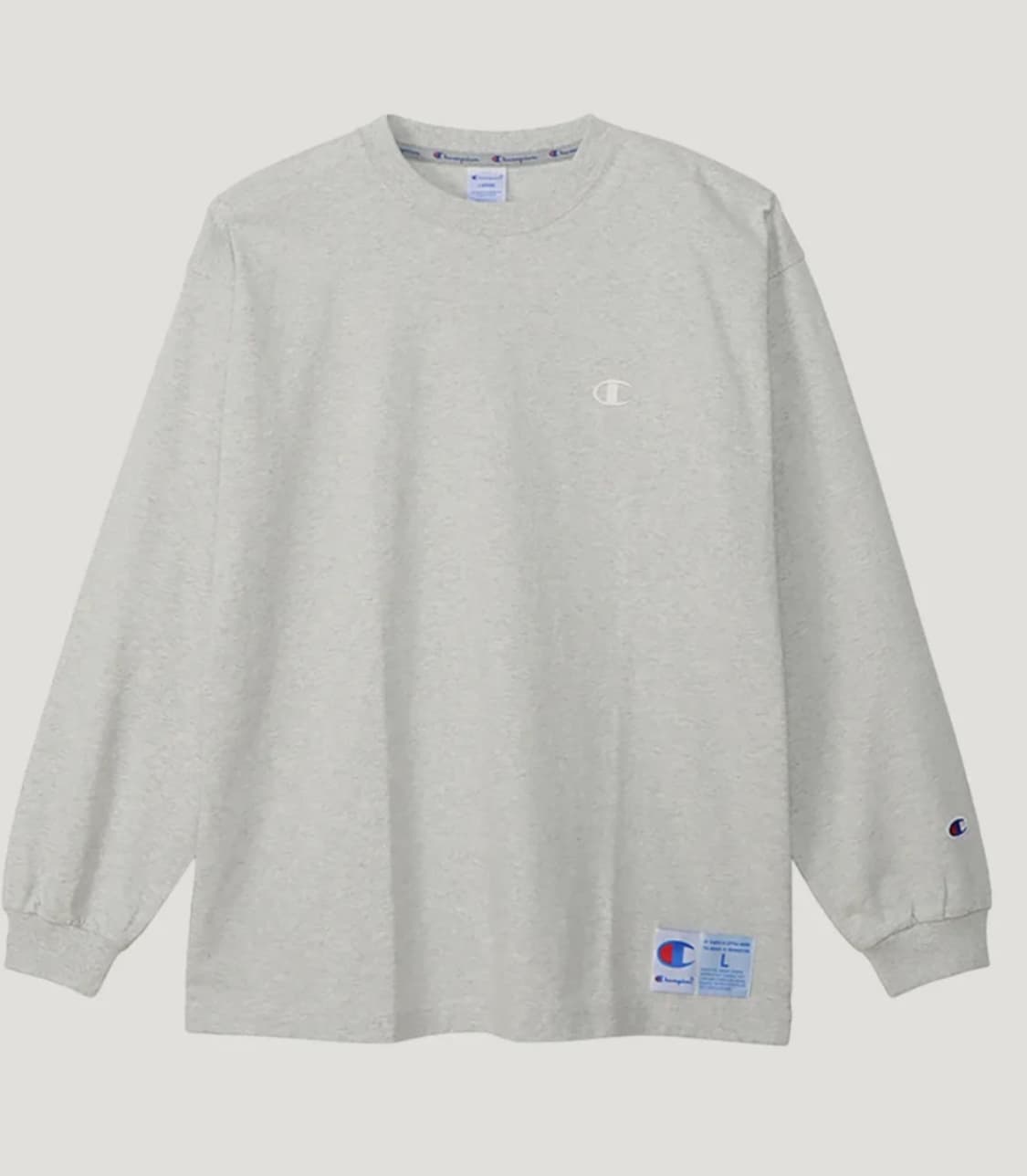 챔피온 C로고 오버핏 조그택 롱슬리브 티셔츠 Oatmeal 상품이미지2