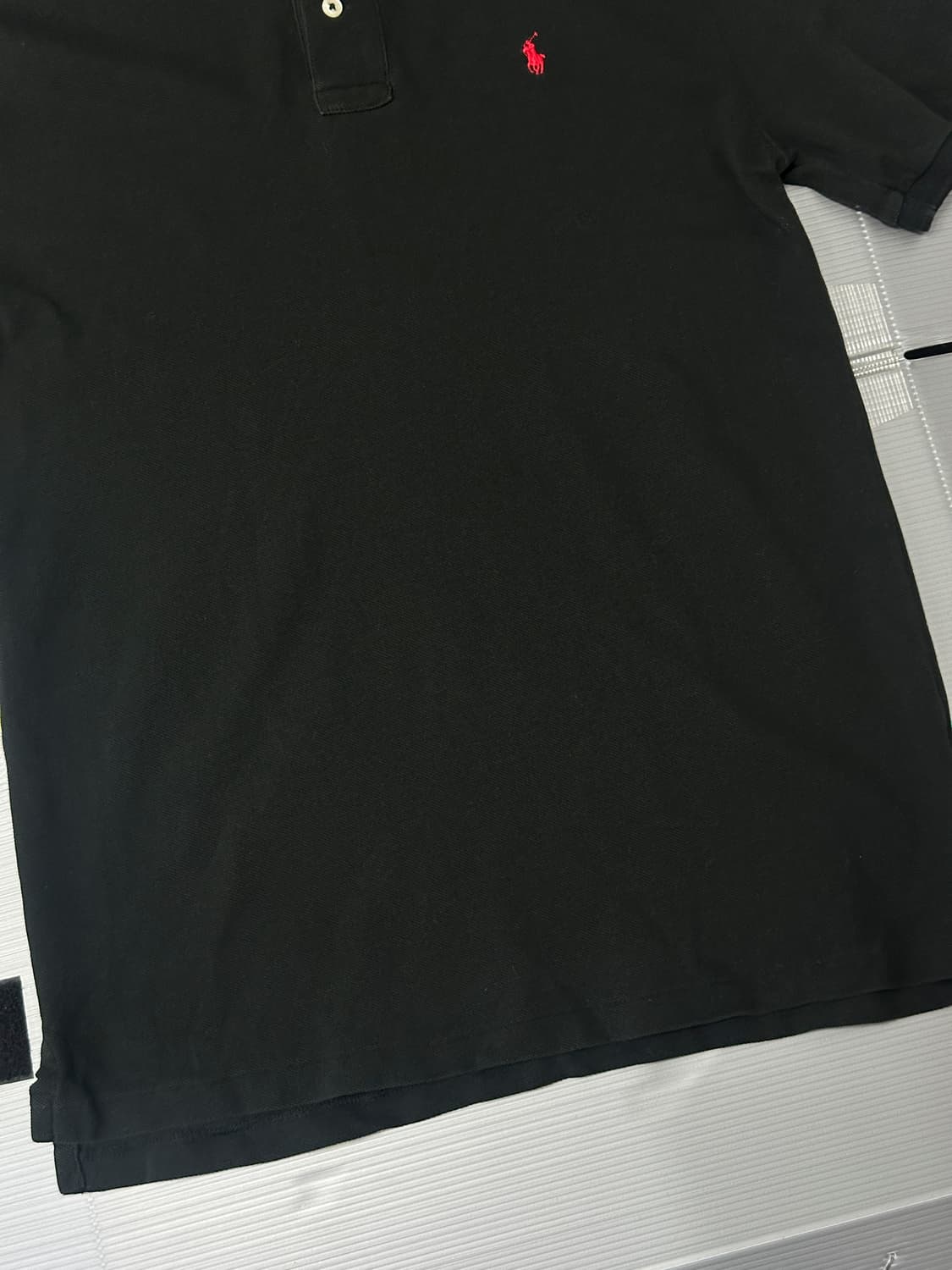 폴로 랄프로렌 클래식핏 반팔 카라티 블랙 XL(18-20) 상품이미지4