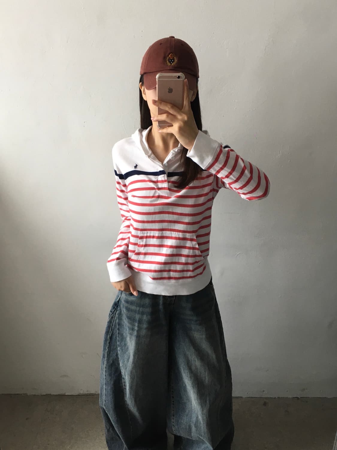 폴로 랄프로렌 스트라이프 후드티 상품이미지2