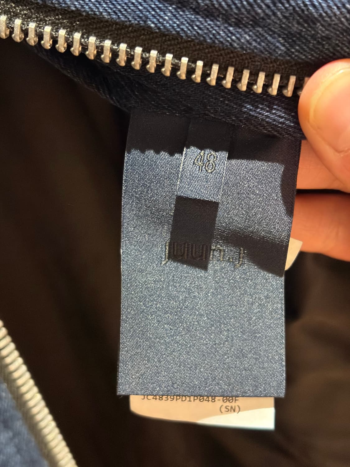 준지 워싱 데님 마원 48 황금 사이즈(거의 새상품) 상품이미지4