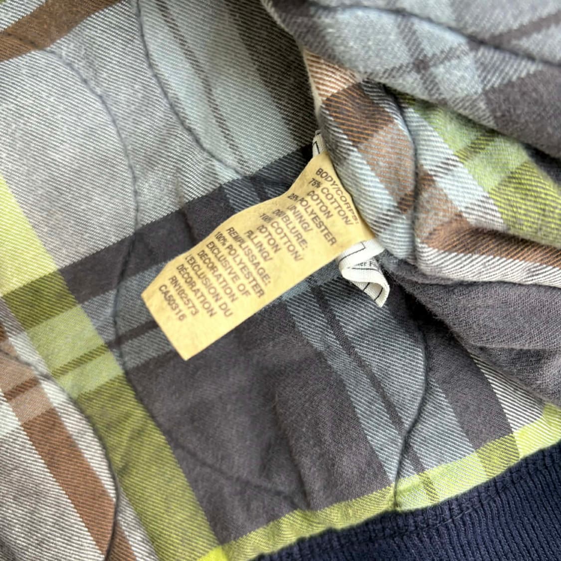 홀리스터 y2k 올드스쿨 안감 퀄팅 패디드 자켓 후드집업 점퍼 희귀져지( 상품이미지5