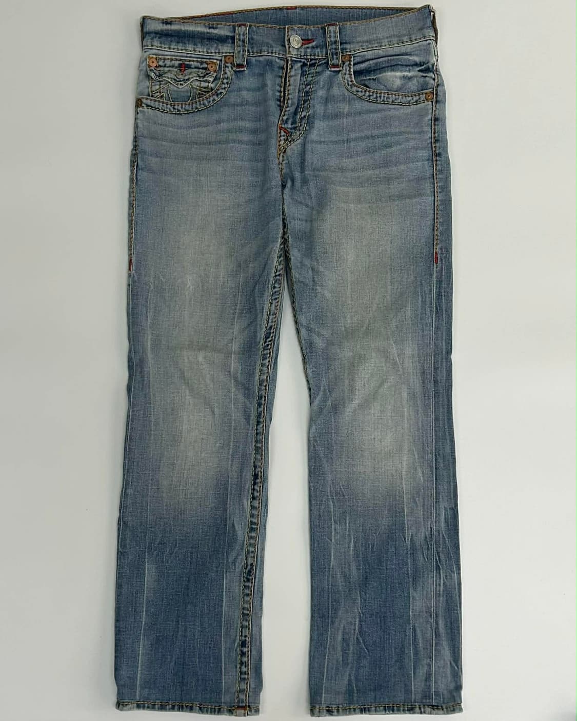 [31] 트루릴리젼 조이 스트레이트 연청 데님 팬츠 상품이미지2