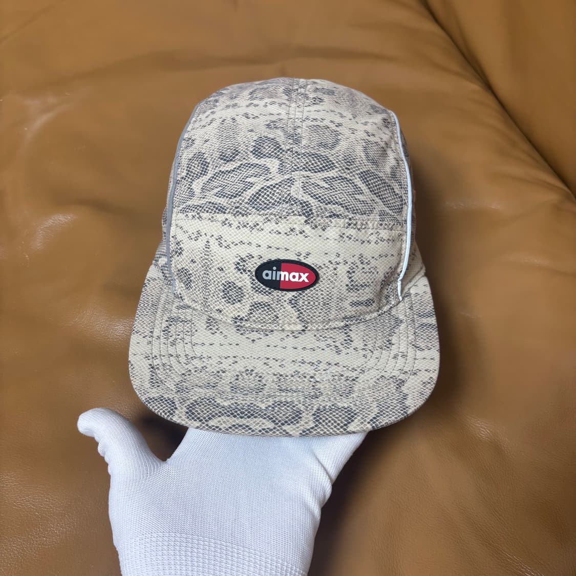슈프림 나이키 에어맥스 캠프캡 모자 스네이크 스킨 상품이미지2
