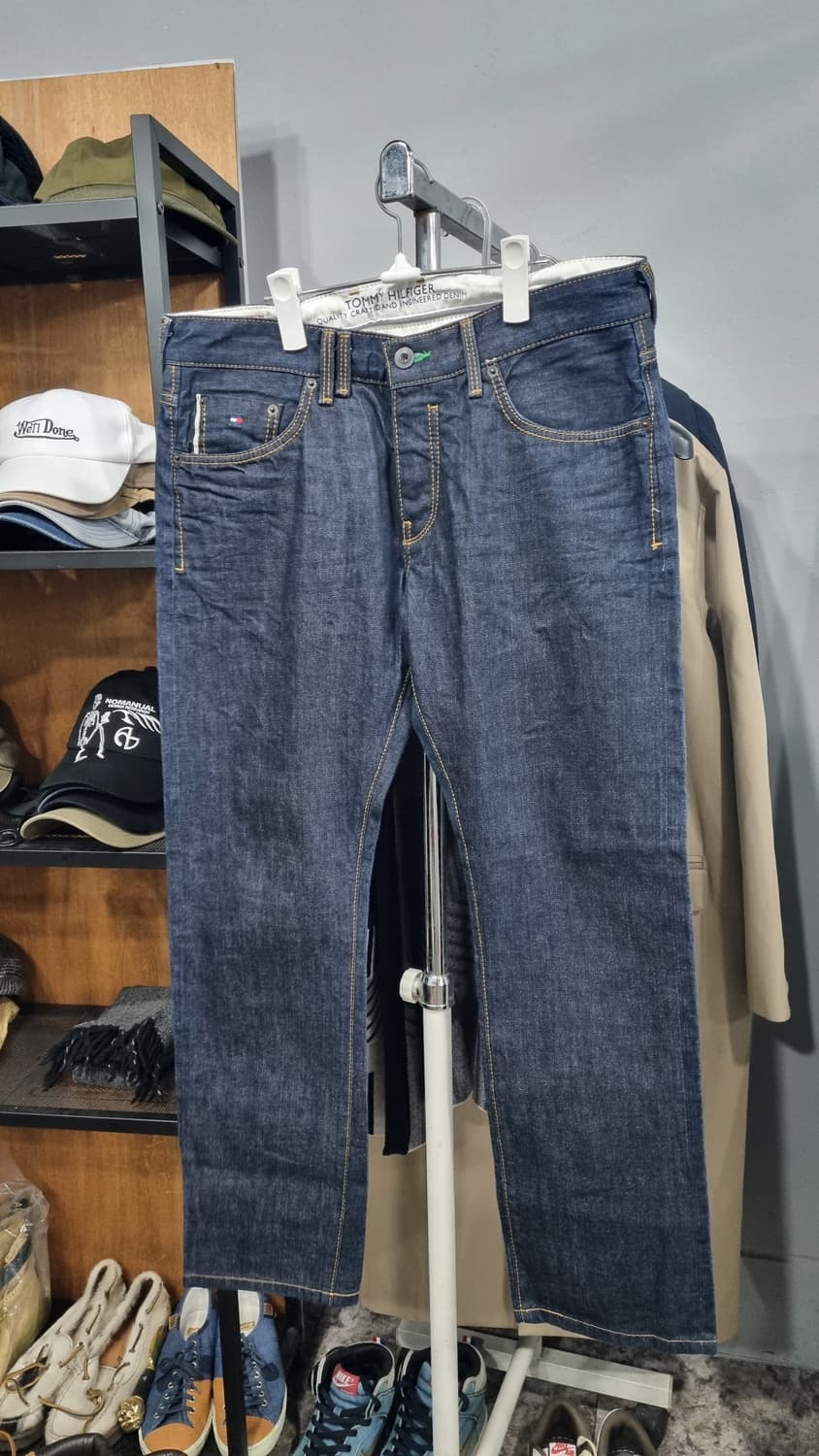 타미 콘밀데님 셀비지 슬림스트레이트 청바지 33~34size 컨디션9 상품이미지1