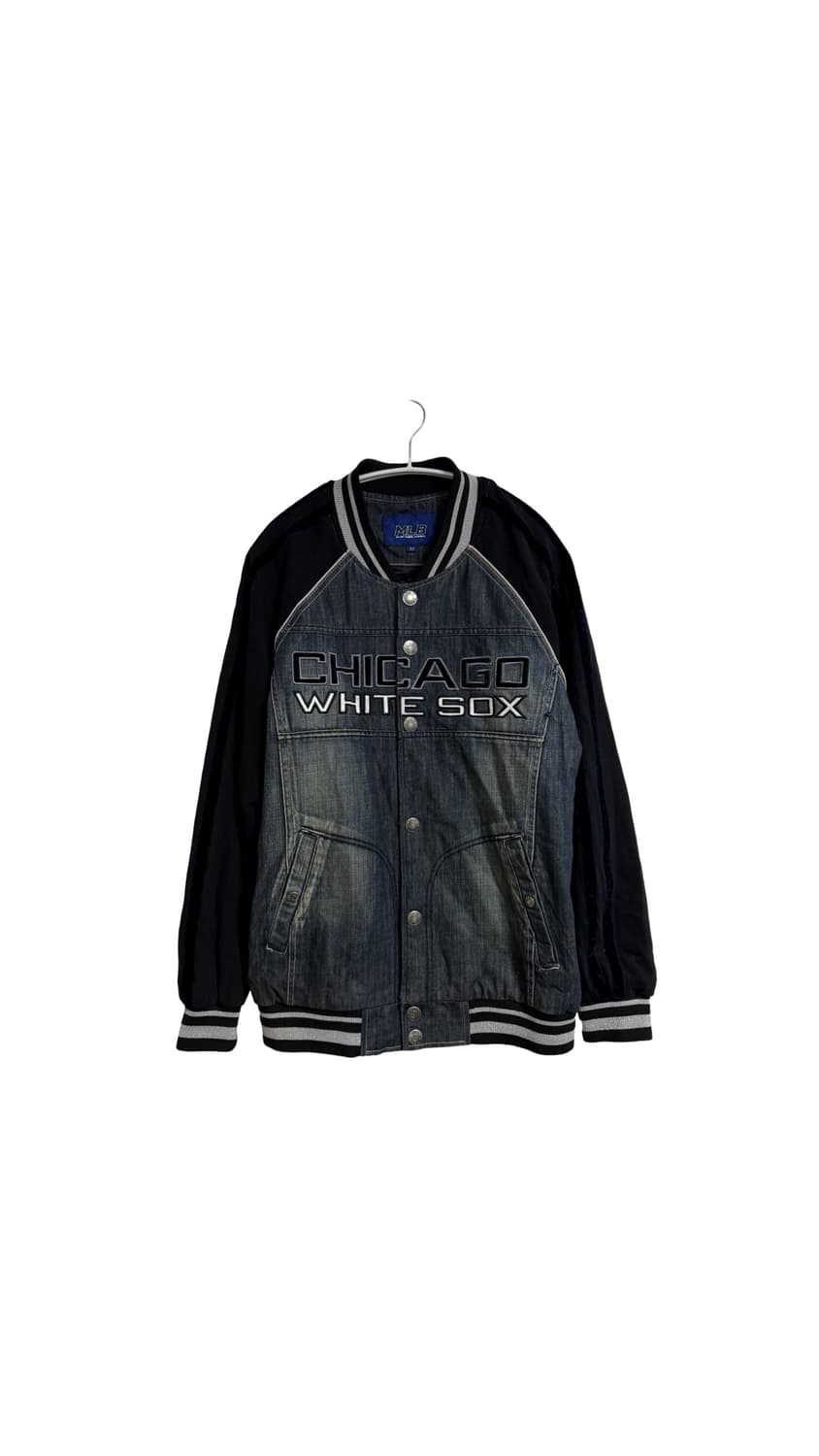 MLB 시카고 화이트 삭스 데님 바시티 재킷 상품이미지1