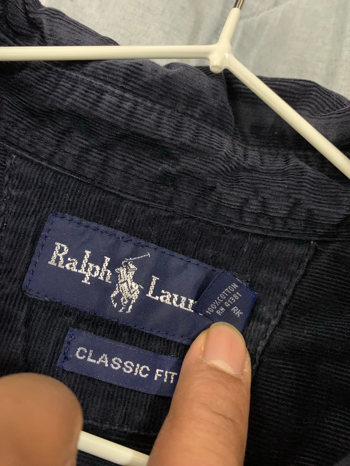 폴로 랄프로렌 네이비 코듀로이 셔츠  상품이미지5