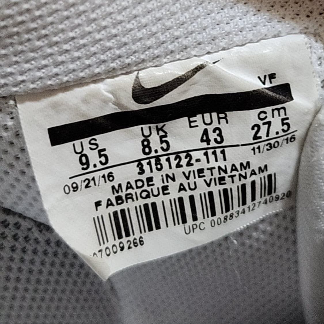 나이키 에어포스 275 로우 화이트 상품이미지7