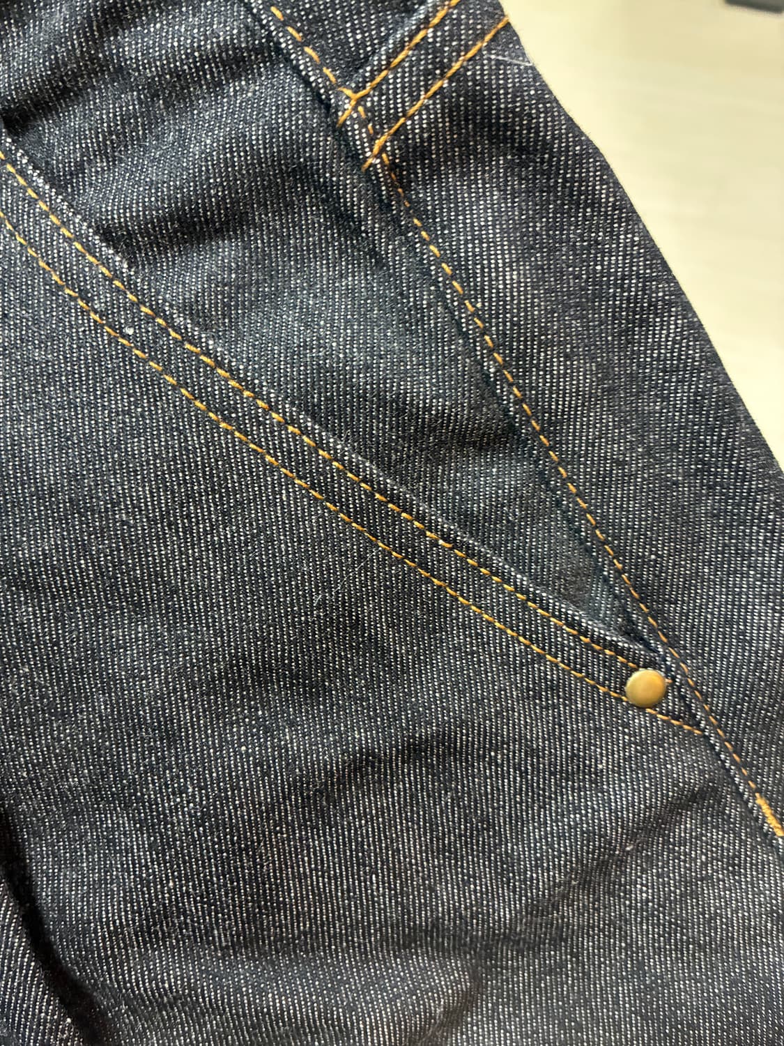 빈티지 흑청 생지 데님 상품이미지3