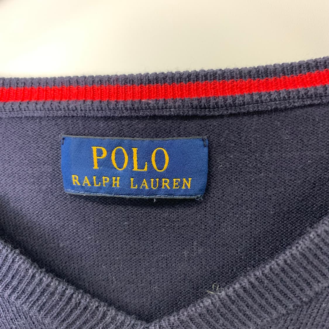 폴로 랄프로렌 신형 네이비 브이넥 니트 상품이미지5