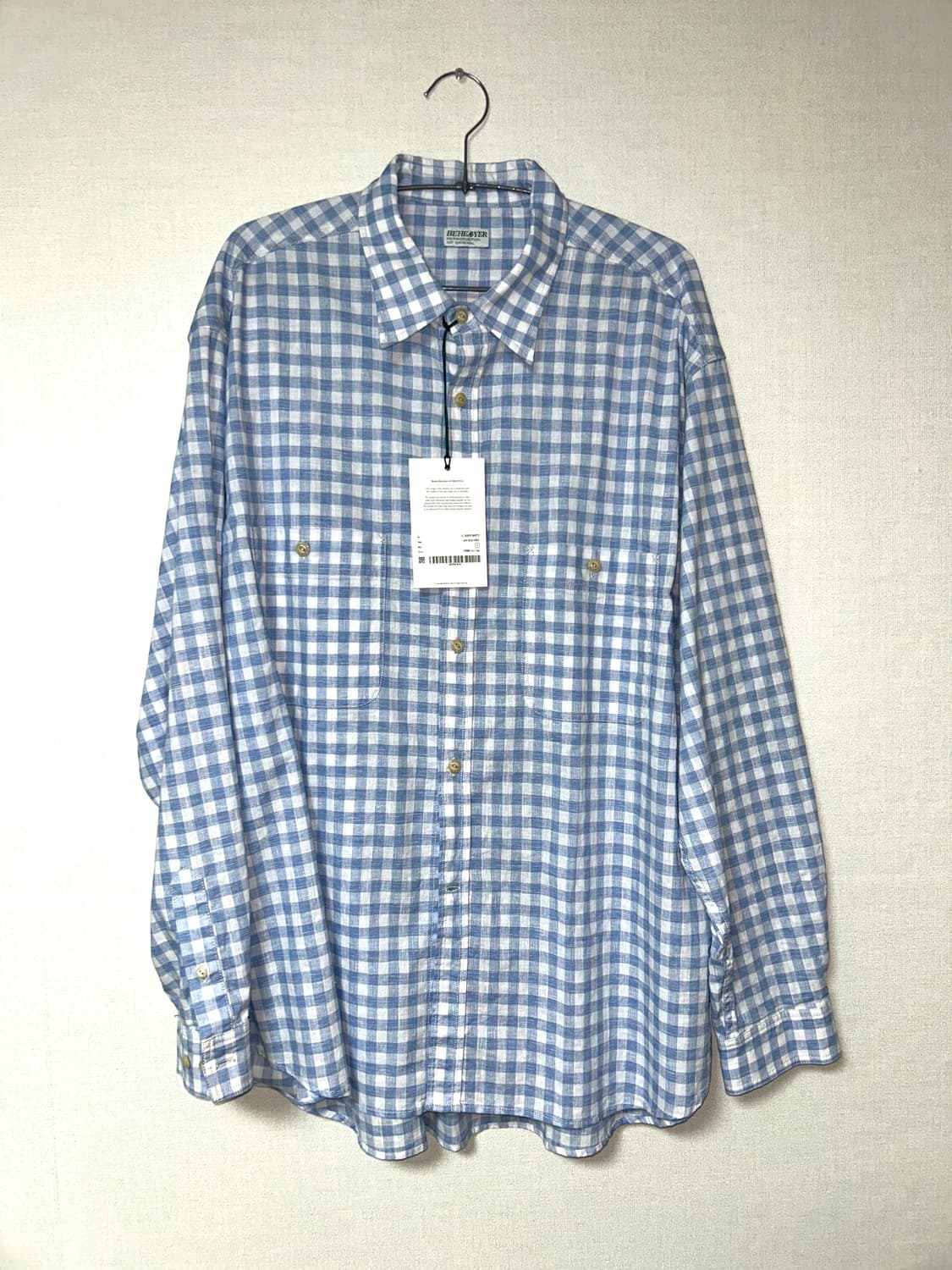 비헤비어 C/L 로버셔츠 스카이블루 3 size 상품이미지2