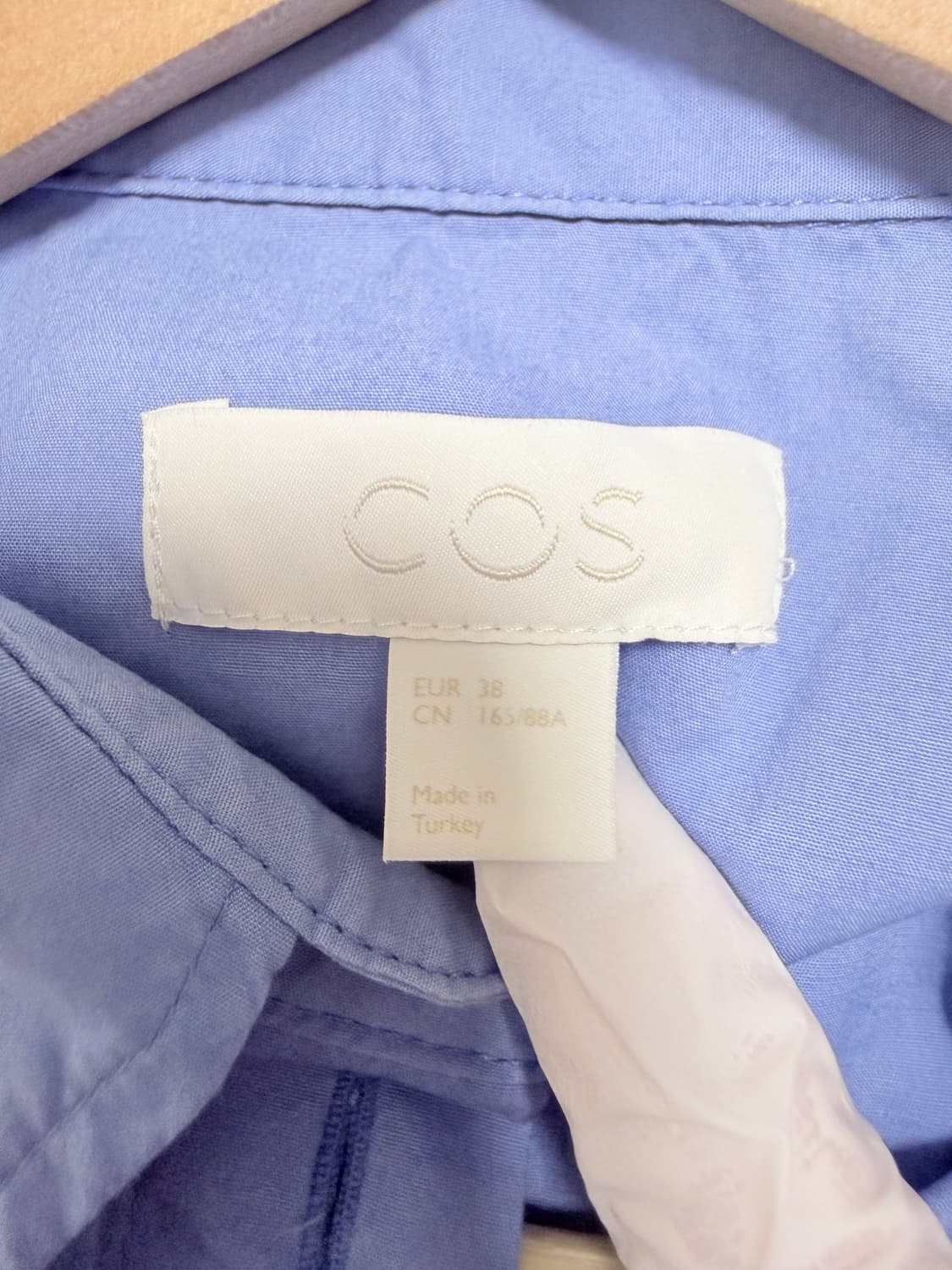 🩵COS 코스 반팔 셔츠 롱원피스 블루 55-66🩵 상품이미지5