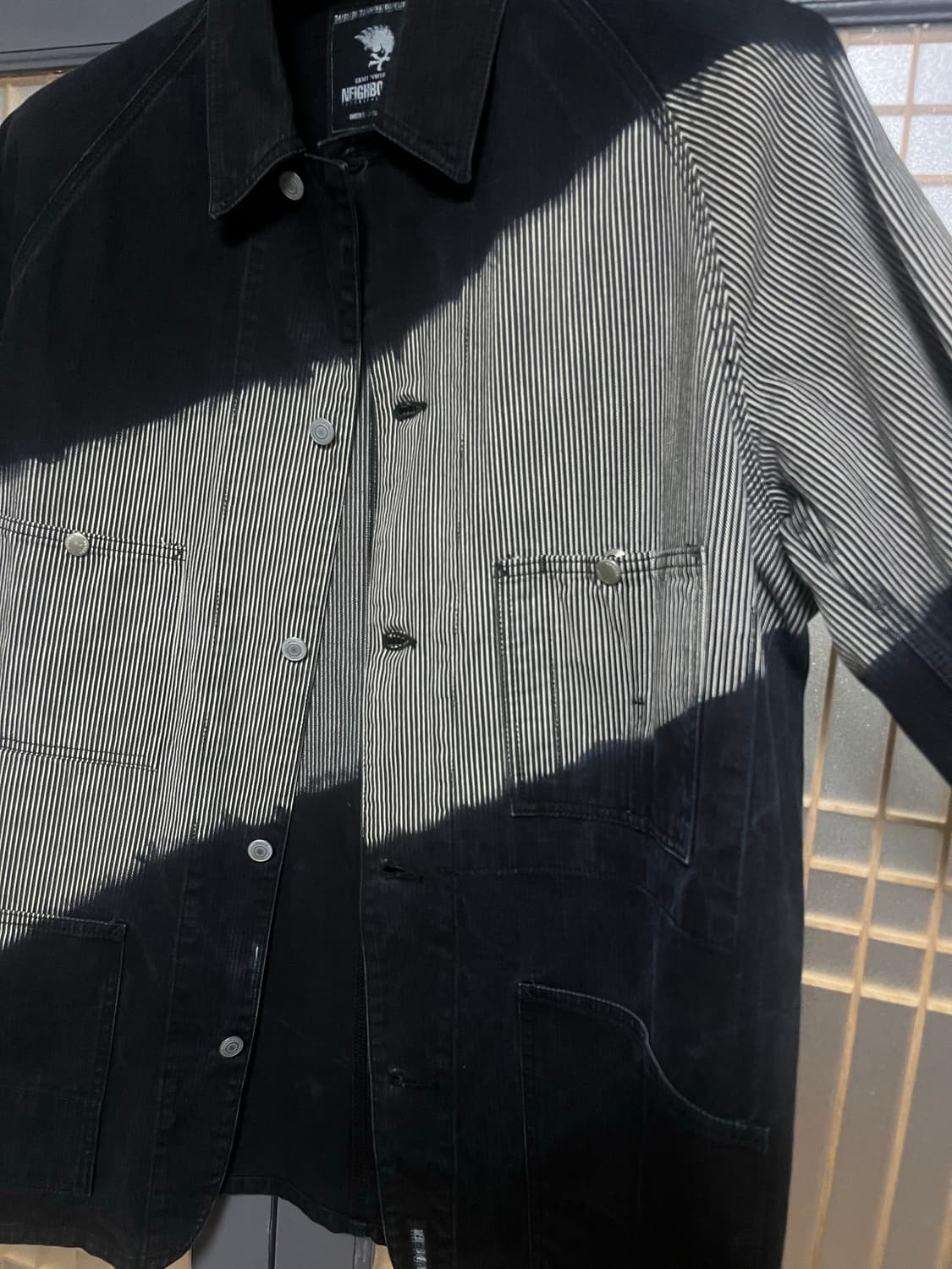 [XL]04네이버후드그라데이션 커버올 블랙 상품이미지3