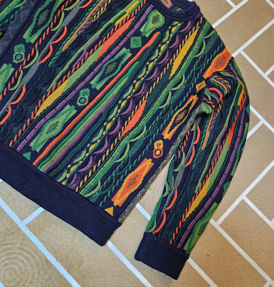 미쏘니(MISSONI) 울 혼방 케이블 니트 S size 상품이미지3