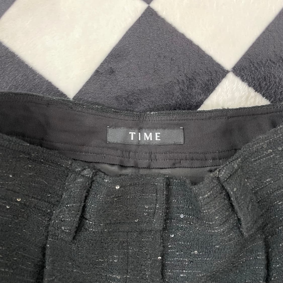 정품) TIME 타임 트위드 숏 팬츠 상품이미지2