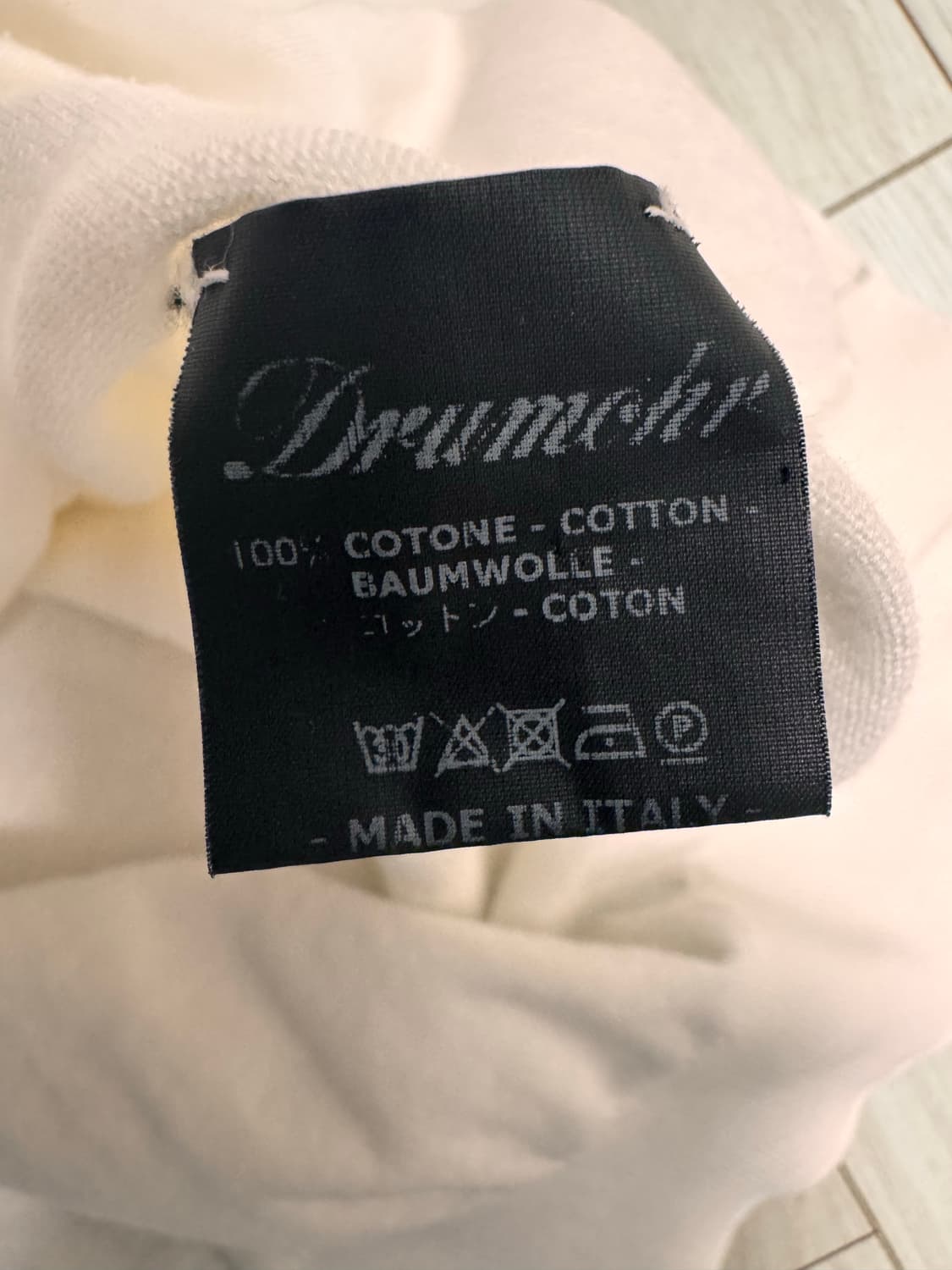 드루모어 와이드 오픈카라 폴로니트 아이보리 52 상품이미지10