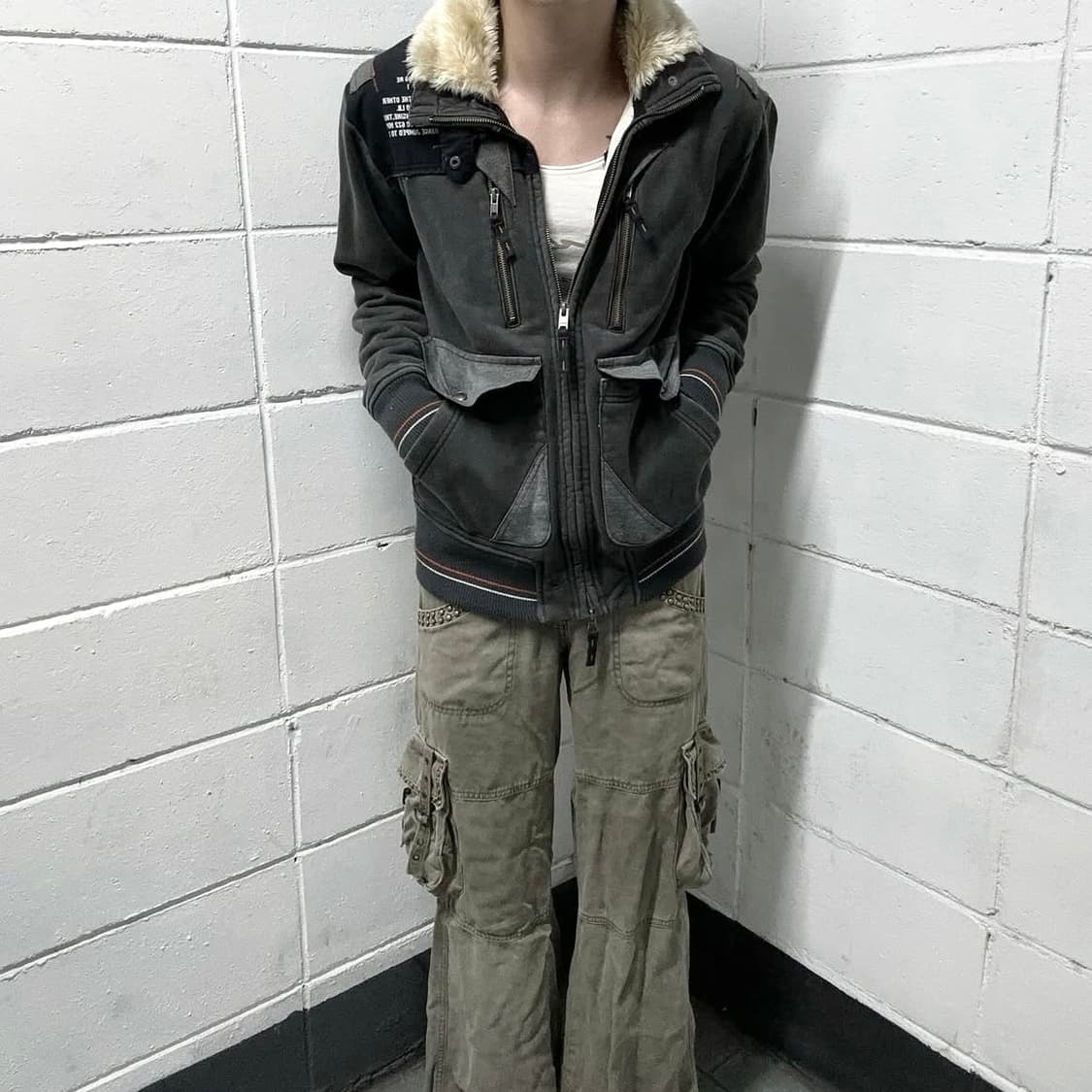 Avirex grunge flight fur jacket 상품이미지1