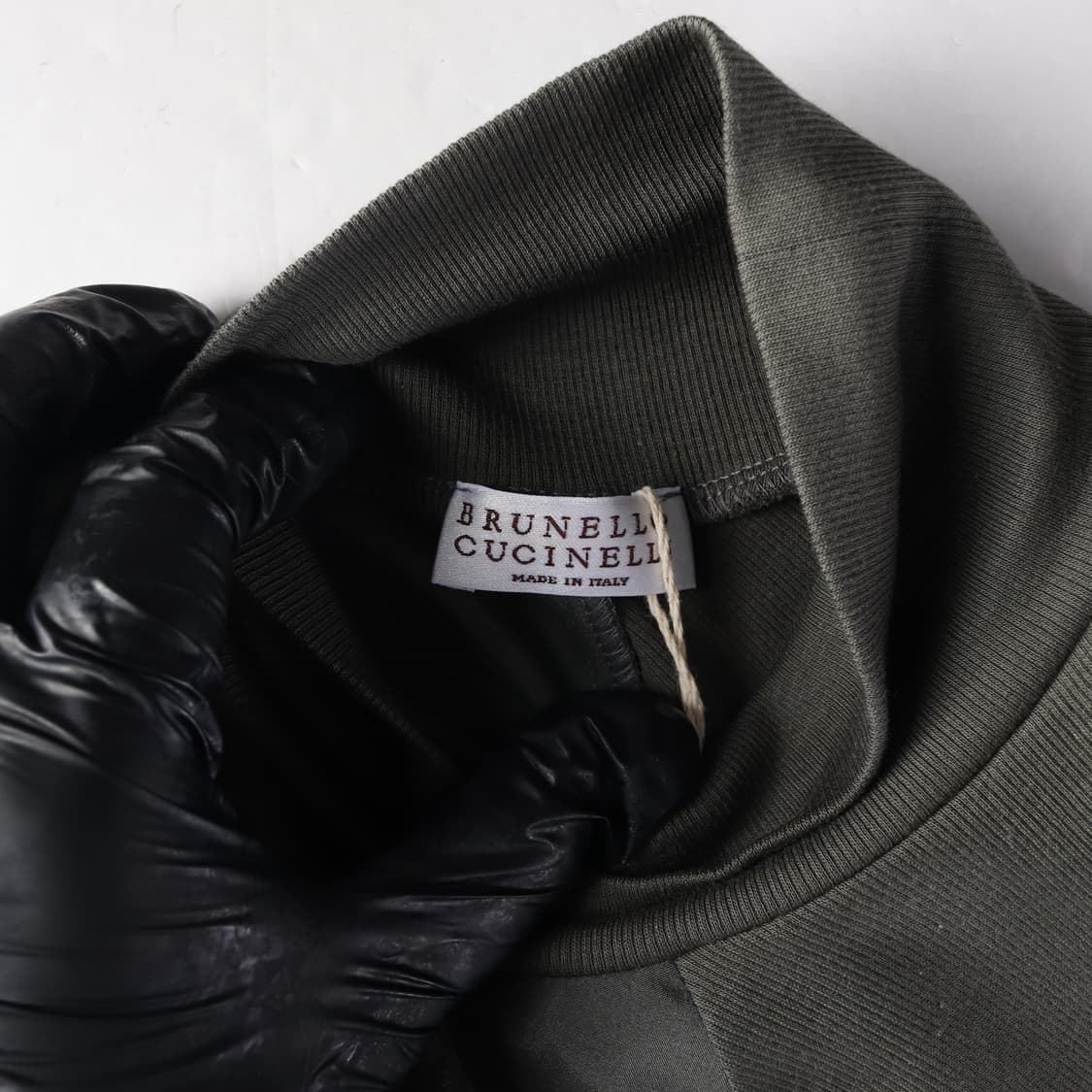 (새상품) 브루넬로 쿠치넬리 하이넥 코튼 슬리브리스 원피스 상품이미지3