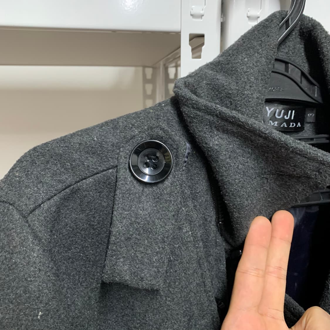 [M] 유지 야마다 울 더블피코트 상품이미지6