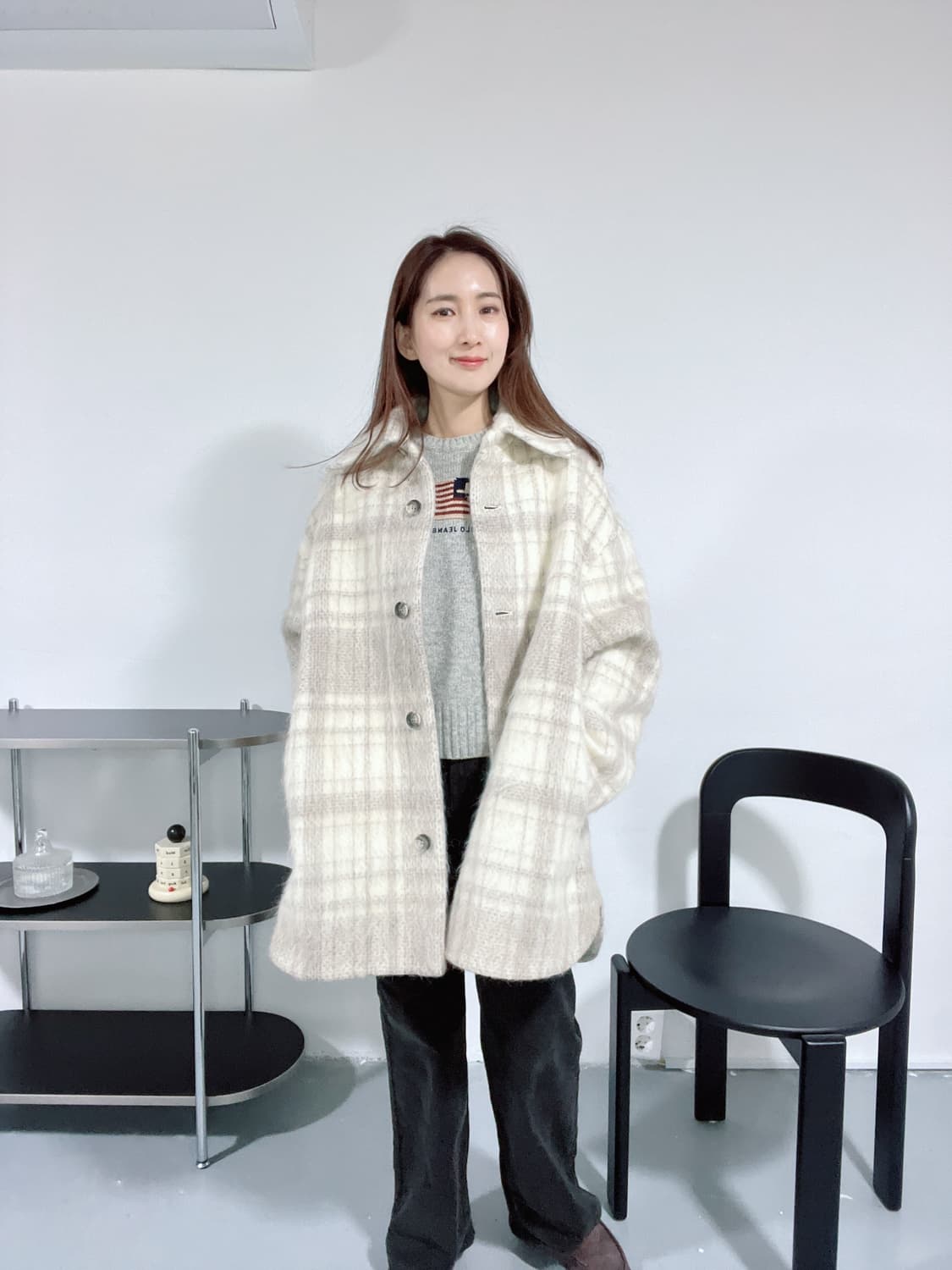 [38] 앤아더스토리즈 플래드 플란넬 오버핏 셔츠 자켓 상품이미지1