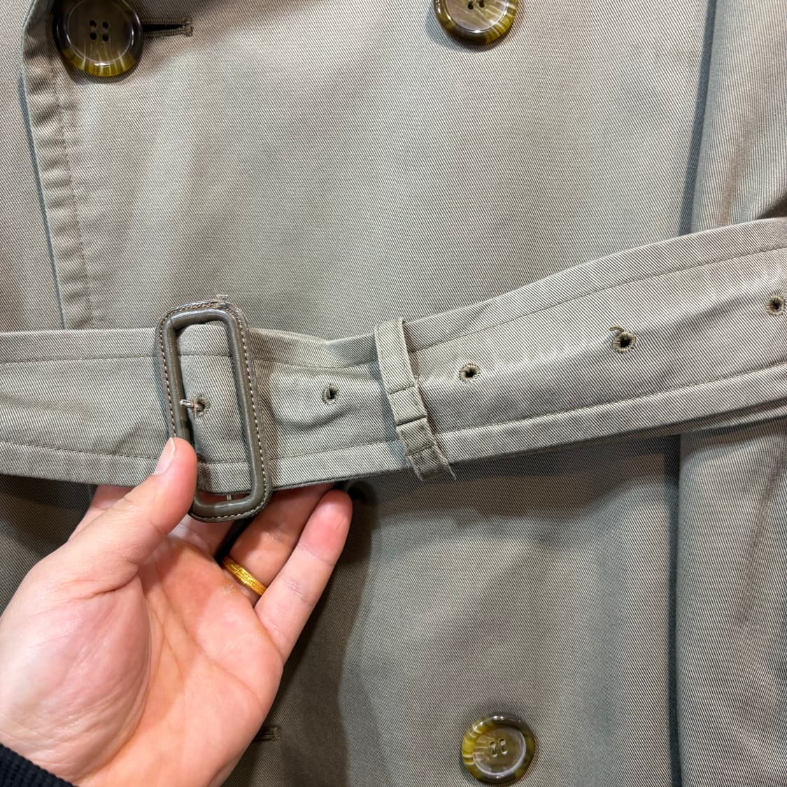 [40/S] BURBERRY 버버리 구형 더블 트렌치 코트 상품이미지2