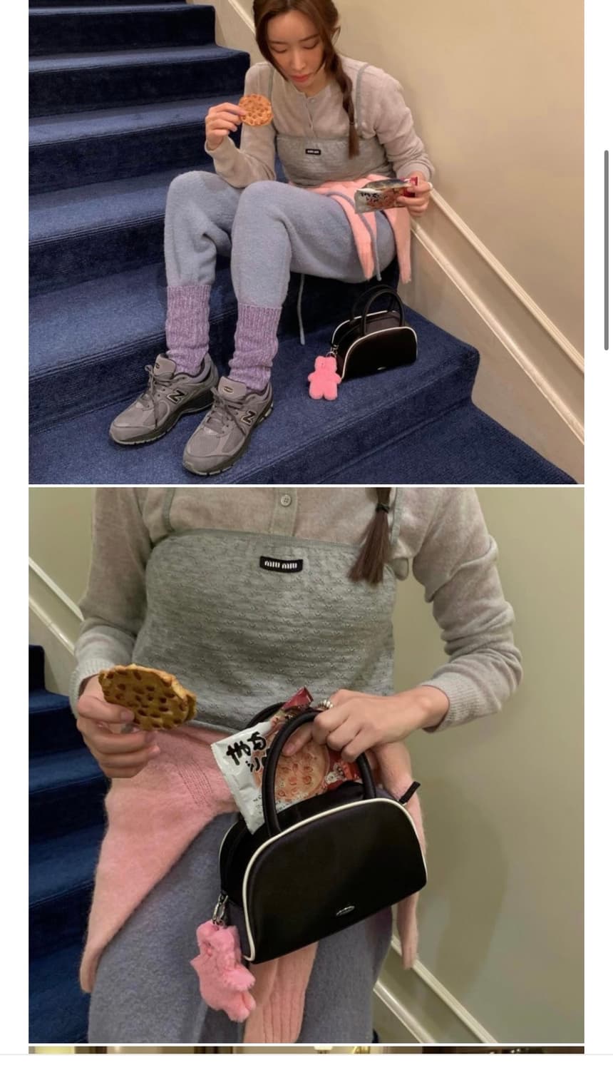 아밤홈 차정원 새틴 미니백 새상품 (124000원) 상품이미지1