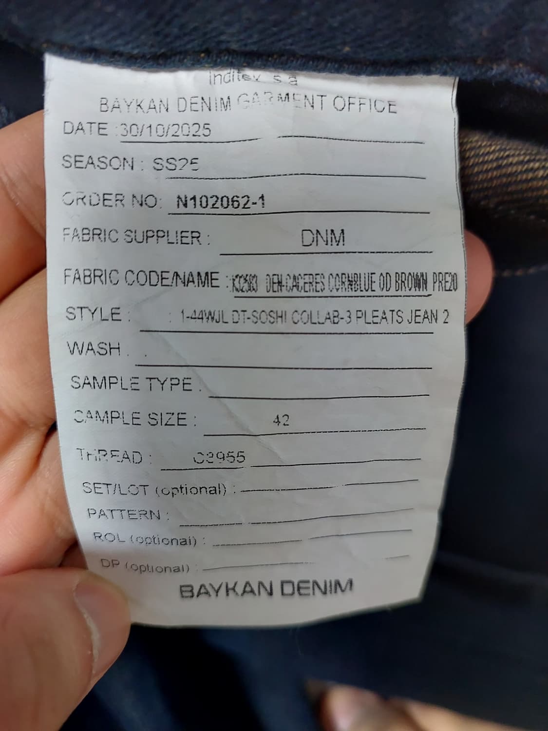 자라 x 소시오츠키 와이드 핏 플리츠 데님 상품이미지7