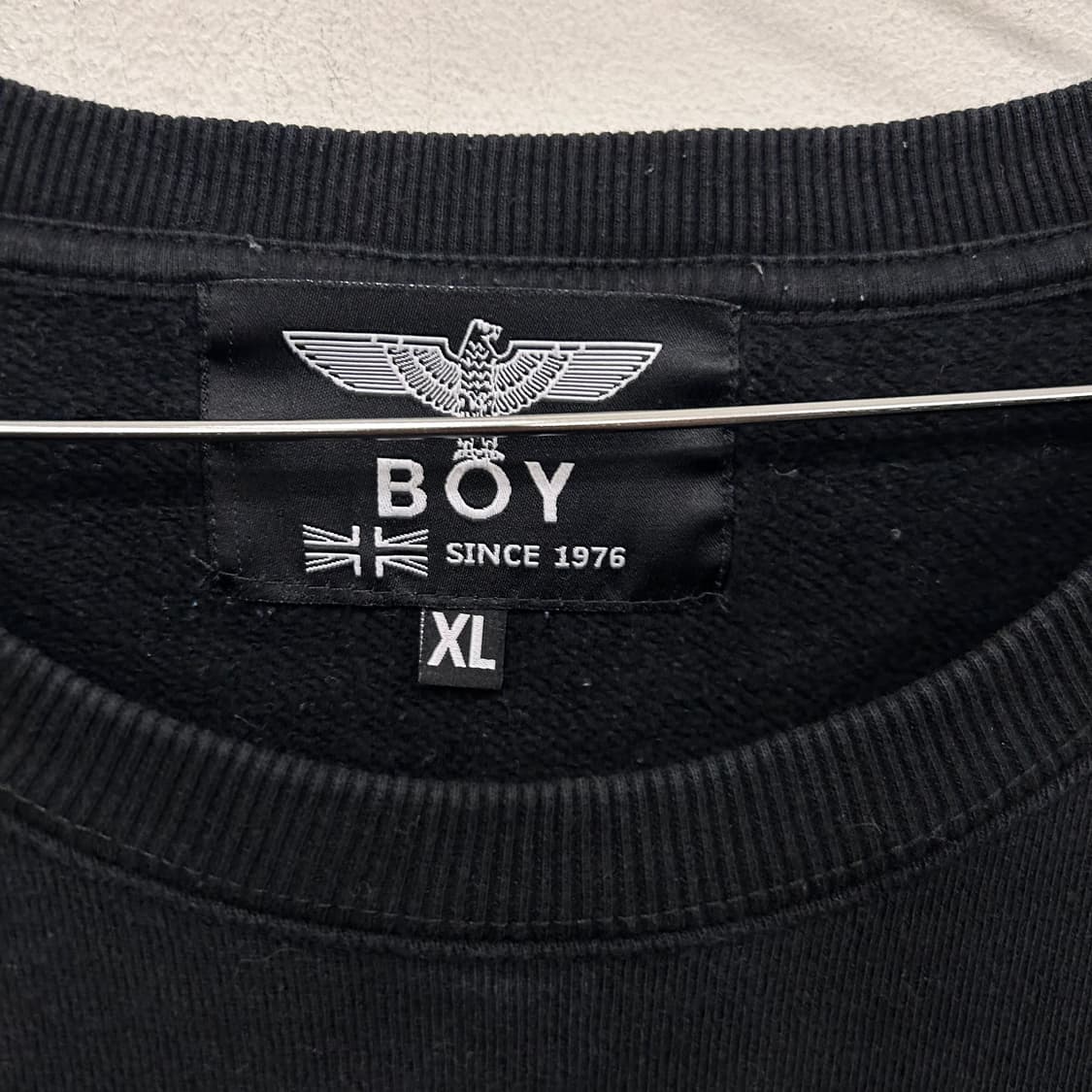 보이 런던 패턴 로고 헤비 코튼 라운드 맨투맨 상품이미지3