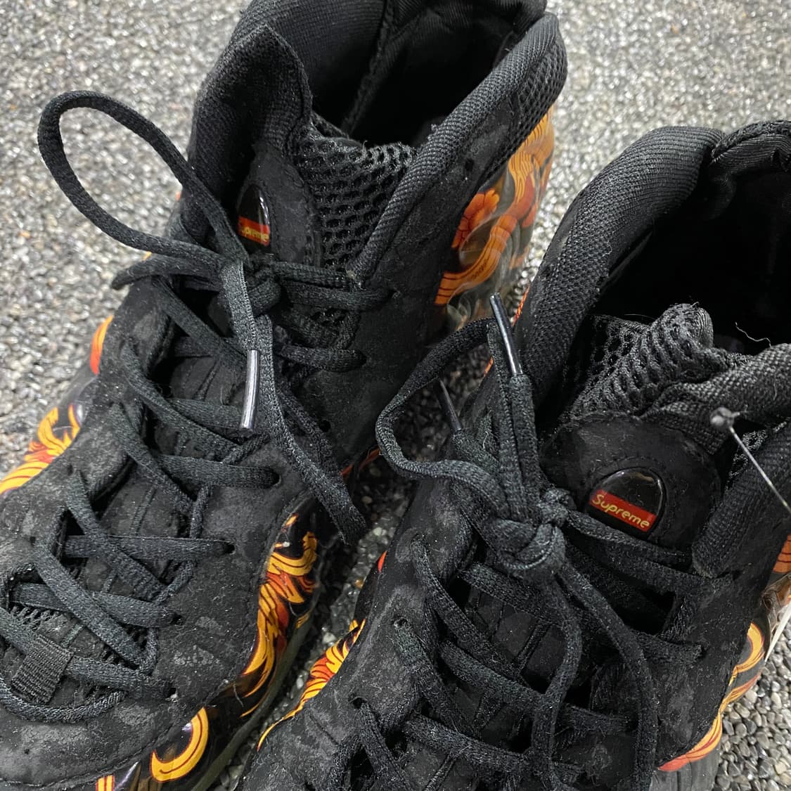 나이키 x 슈프림 에어 폼포짓 원 블랙 B4601 상품이미지3