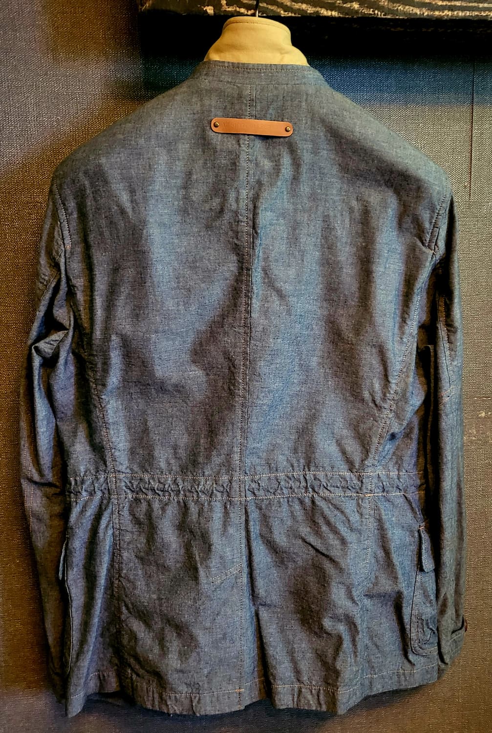 [미착용 택달린 새상품] SIEG 소가죽배색 데님 면 자켓 상품이미지9