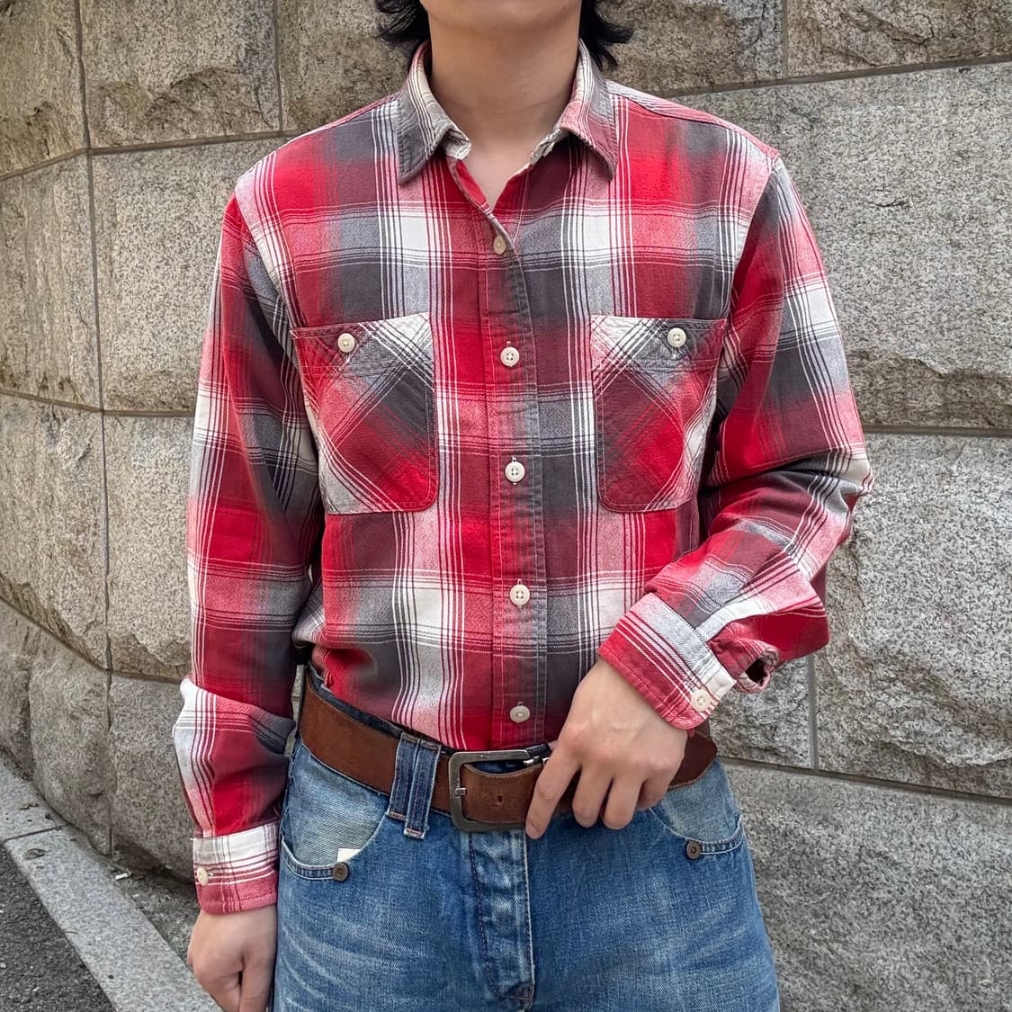 폴로랄프로렌 Polo Ralph Lauren 레드 플레이드 플란넬 셔츠 상품이미지2