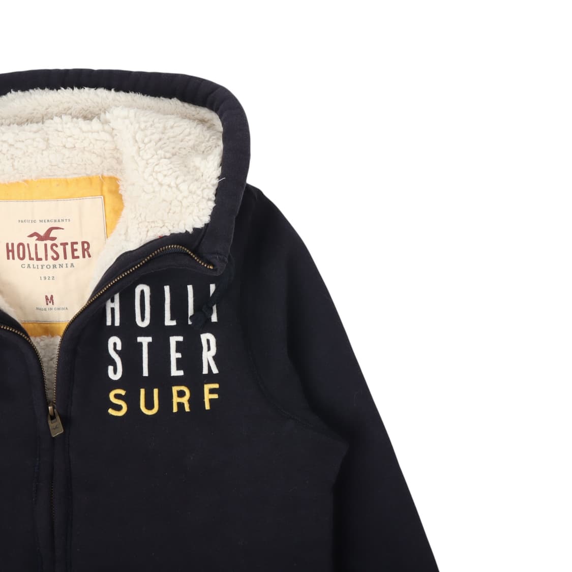 홀리스터 서프 엠브로이드 쉐르파 후드집업 상품이미지3